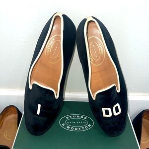 Stubbs & Wootton Men’s Size 12 Wedding Shoes “I DO” $250.00